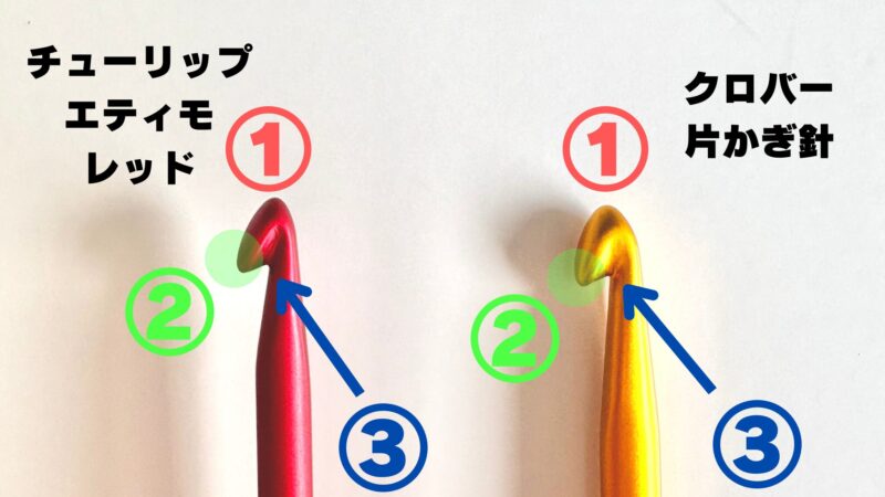 針先のフック比較